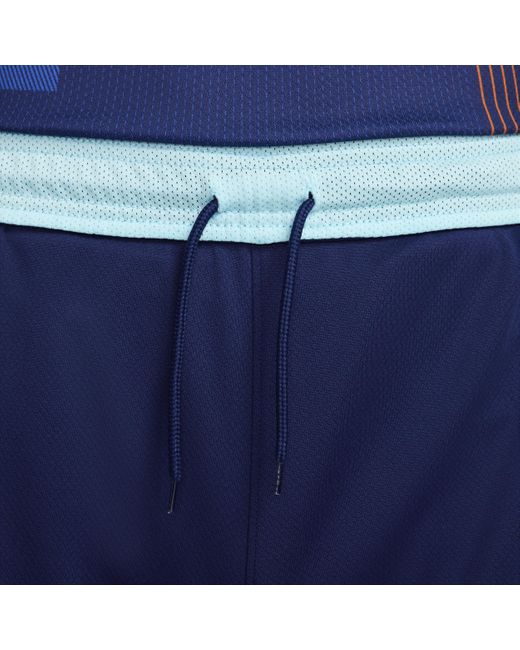 Nike Blue Netherlands 2024 Stadium Away Dri-fit Football Replica Shorts Polyester for men