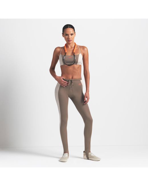 Nike White Skims Shine High-Waisted 26" Stirrup Leggings With Drawcord