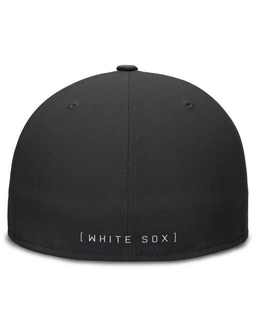 Nike Black Chicago White Sox Primetime True Dri-fit Mlb Fitted Hat for men