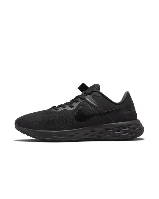 Nike Black Revolution 6 Flyease Next Nature Easy On/off Road Running Shoes for men