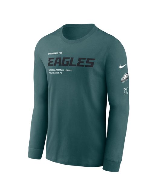 Nike Green Philadelphia Eagles Play To Win Essential Nfl Long-Sleeve T-Shirt for men