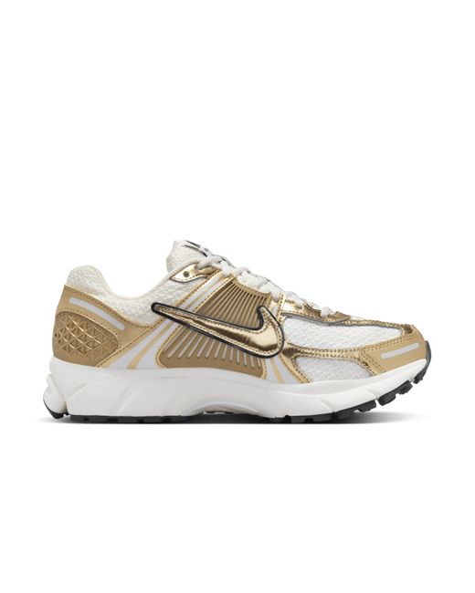 Nike White Zoom Vomero 5 Gold Shoes Leather