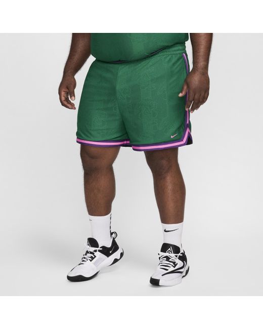 Nike Green Giannis 6" Dri-fit Dna Basketball Shorts for men