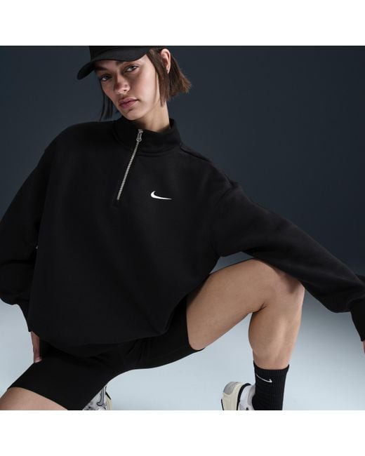 Nike Sportswear Phoenix Fleece Oversized 1/4-Zip Long Sweatshirt