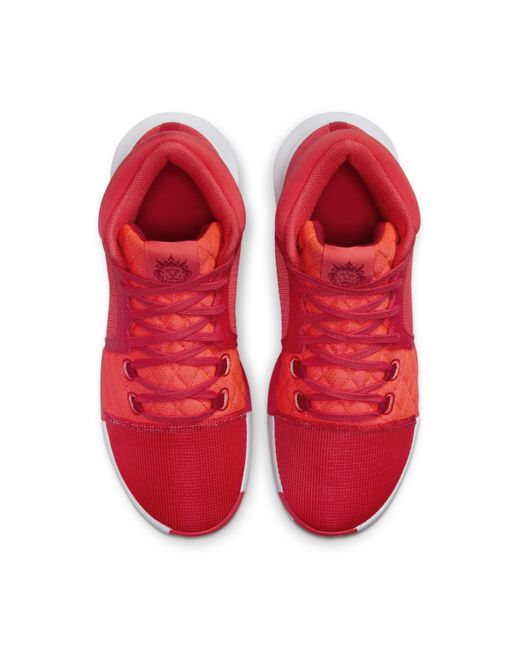 Scarpa da basket lebron witness 8 di Nike in Red