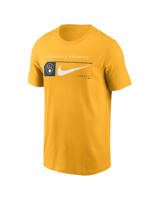 Nike Yellow Pittsburgh Pirates City Connect Logo Mlb T-shirt for men