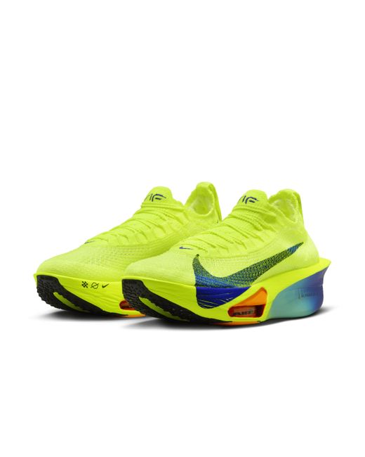 Nike Yellow Alphafly 3 Road Racing Shoes