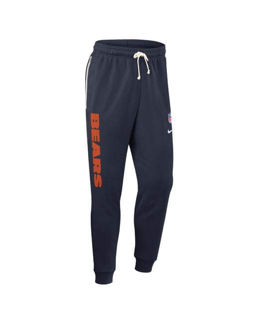 Nike Blue Chicago Bears Ground Game Sideline Dri-Fit Nfl Taper Pants for men