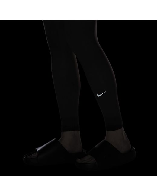 Nike Blue One High-waisted Full-length leggings Polyester