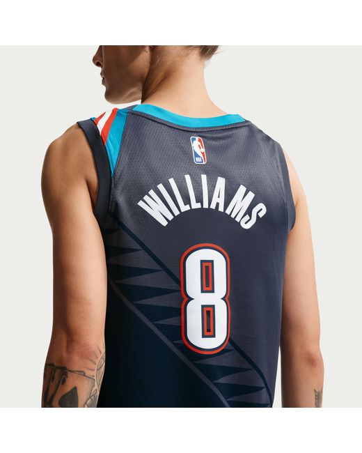 Nike Blue Jalen Williams Oklahoma City Thunder City Edition Nba Swingman Jersey for men