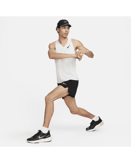 Nike White Aeroswift Dri-fit Adv Running Vest 50% Recycled Polyester for men