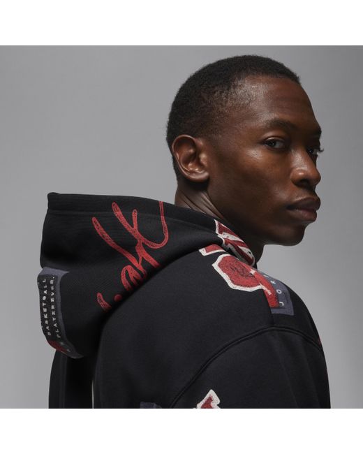 Nike Black Brooklyn Fleece Pullover Hoodie for men
