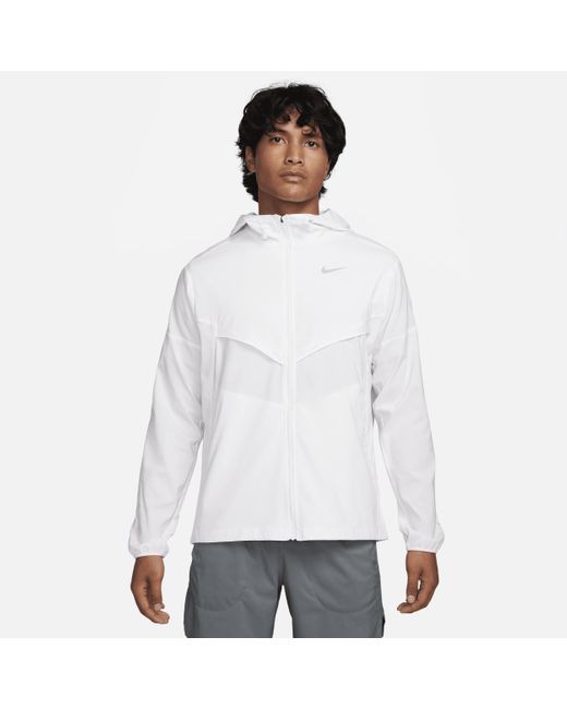 Nike White Windrunner Repel Running Jacket Polyester for men