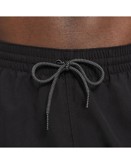 Nike Black Split 5" Swim Trunks for men