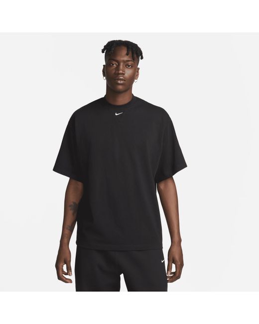 Nike Solo Swoosh Short-sleeve Heavyweight Top 'black/white' for men