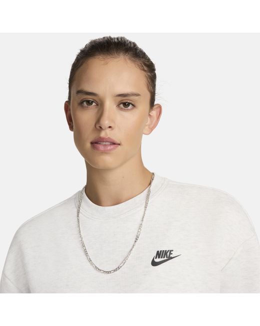 Nike White Sportswear Tech Fleece Oversized Dress