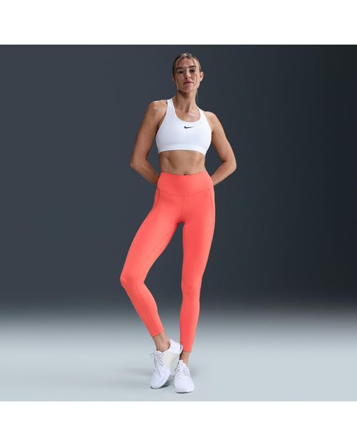 Leggings A Tutta Lunghezza A Vita Alta One Fitted – Donna di Nike in Blue
