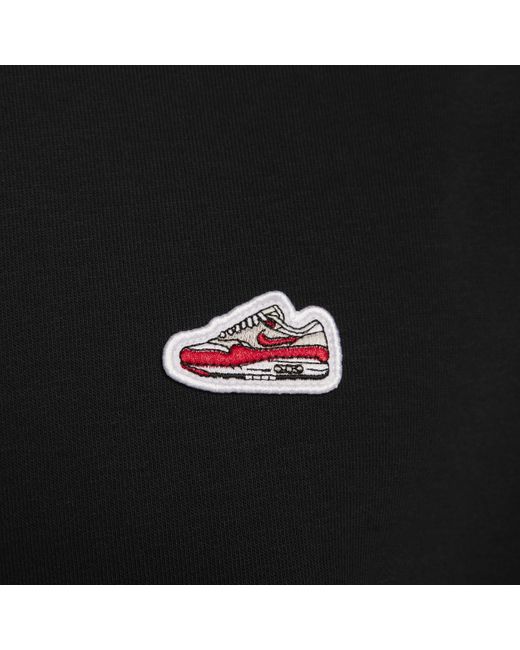 Nike Black Sportswear French Terry Crew-neck Sweatshirt for men