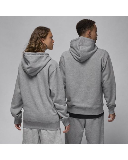 Nike Gray Nike Flight Fleece Pullover Hoodie for men