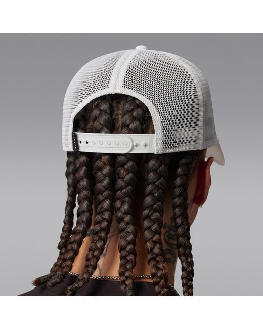 Nike White Rise Structured Trucker Cap