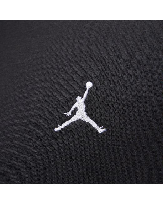 Nike Black Jordan Brooklyn Fleece Printed Pullover Hoodie Cotton for men