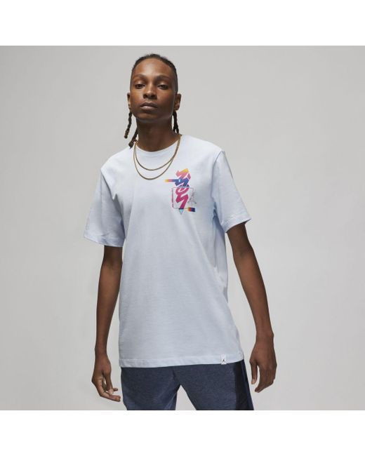 Nike Jordan X Zion T-shirt Blue for Men | Lyst