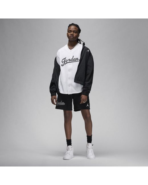 Nike Black Jordan Flight Mvp Fleece Shorts Cotton for men