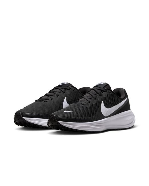 Nike Black Revolution 8 Road Running Shoes (Extra Wide)