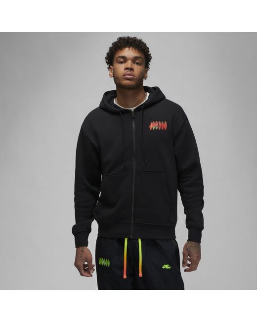 Nike Black Jordan Flight Mvp Full-zip Hoodie for men
