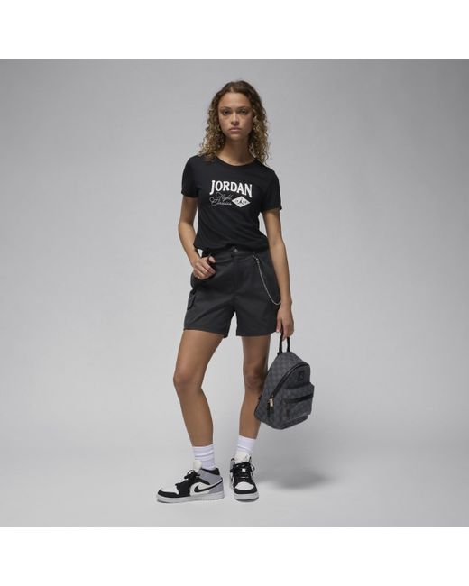 Nike Black Jordan Graphic Slim T-shirt Polyester