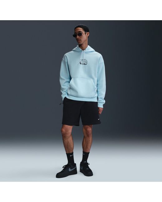 Sweat À Capuche En Tissu Fleece Solo Swoosh Pour Homme Nike pour homme en coloris Blue