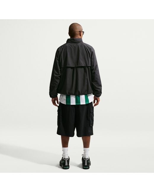 Nike Black Windrunner Lightweight Half-Zip Jacket for men