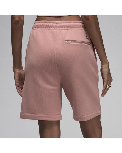 Nike Air Jordan Wordmark Fleeceshorts in het Pink voor heren