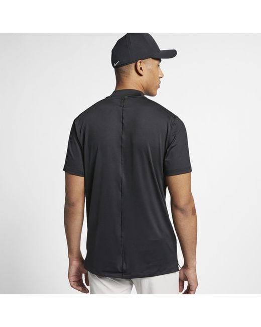 Nike Dri-fit Tiger Woods Vapor Mock-neck Golf Top in Black for Men | Lyst UK