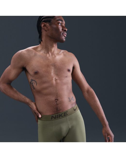 Nike Blue Elite Micro Dri-Fit Adv Boxer Briefs for men