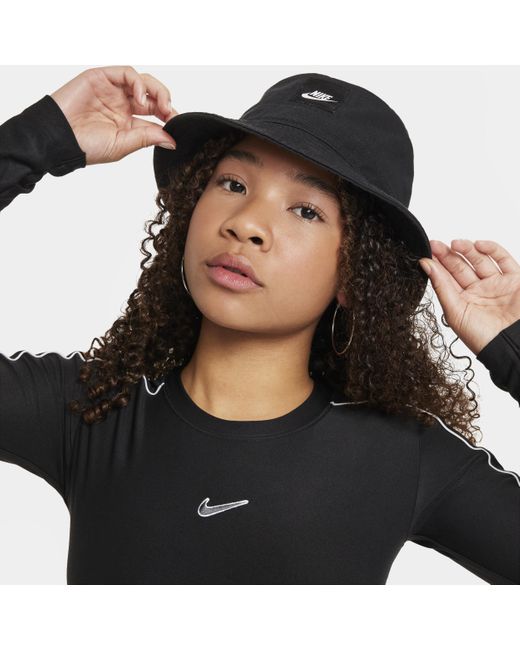 Maglia corta a manica lunga sportswear di Nike in Black