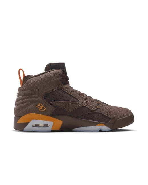 Nike Brown Jumpman Mvp Shoes Leather for men