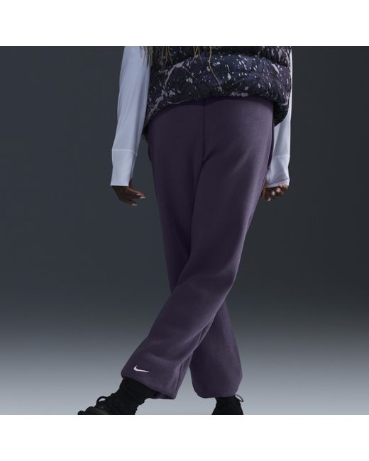 Nike Purple Sportswear Fleece Trousers