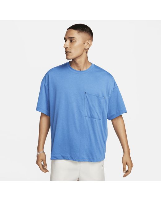 Nike Blue Sportswear Tech Pack Dri-fit Short-sleeve Top Polyester for men