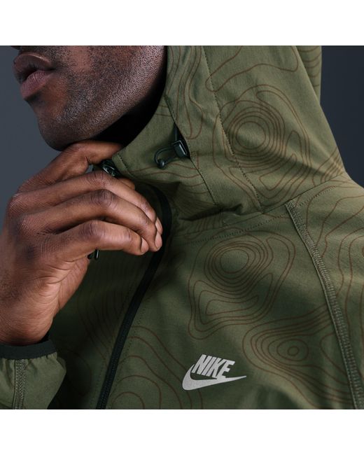 Nike Green Tech Full-Zip Woven Windrunner Jacket for men