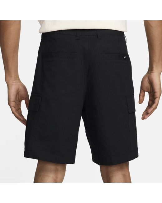 Nike Black Club Woven Cargo Shorts Polyester for men