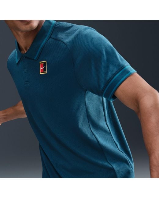 Nike Court Heritage Tennis Polo in Blue for Men | Lyst