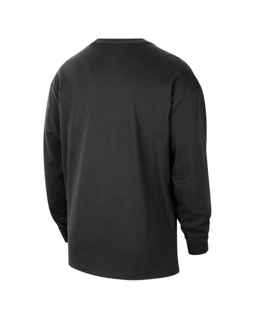 Nike Gray Los Angeles Lakers Nba Long-sleeve Max90 T-shirt Cotton for men