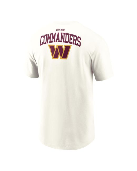 Nike White Washington Commanders Blitz Essential Nfl T-shirt for men