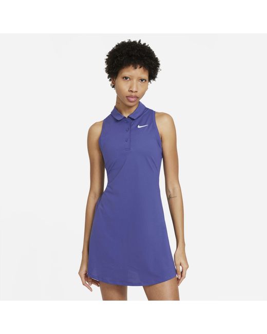 Nike Court Victory Tennisjurk In Polostijl in het Paars | Lyst NL
