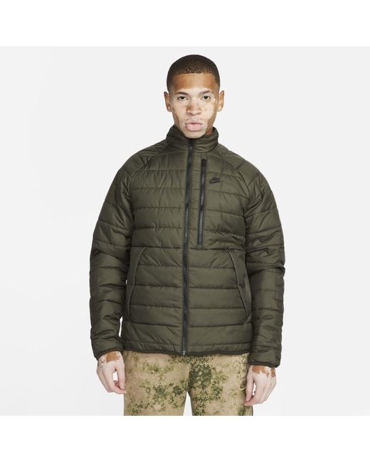 Nike Synthetic Sportswear Thermafit Legacy Puffer Jacket in Green for