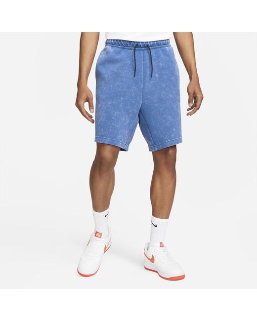 Nike Sportswear Tech Fleece Wash Shorts in Blue for Men Lyst UK