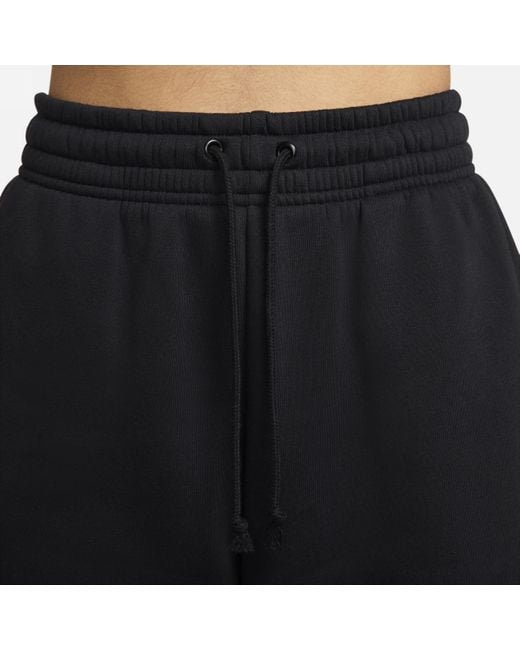 Pantaloni tuta oversize a vita alta sportswear phoenix fleece di Nike in Black