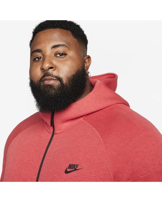 Nike Red Sportswear Tech Fleece Windrunner Full-zip Hoodie 50% Sustainable Blends for men