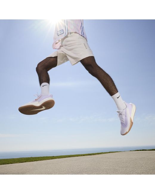 Nike White Precision 7 Basketball Shoes for men
